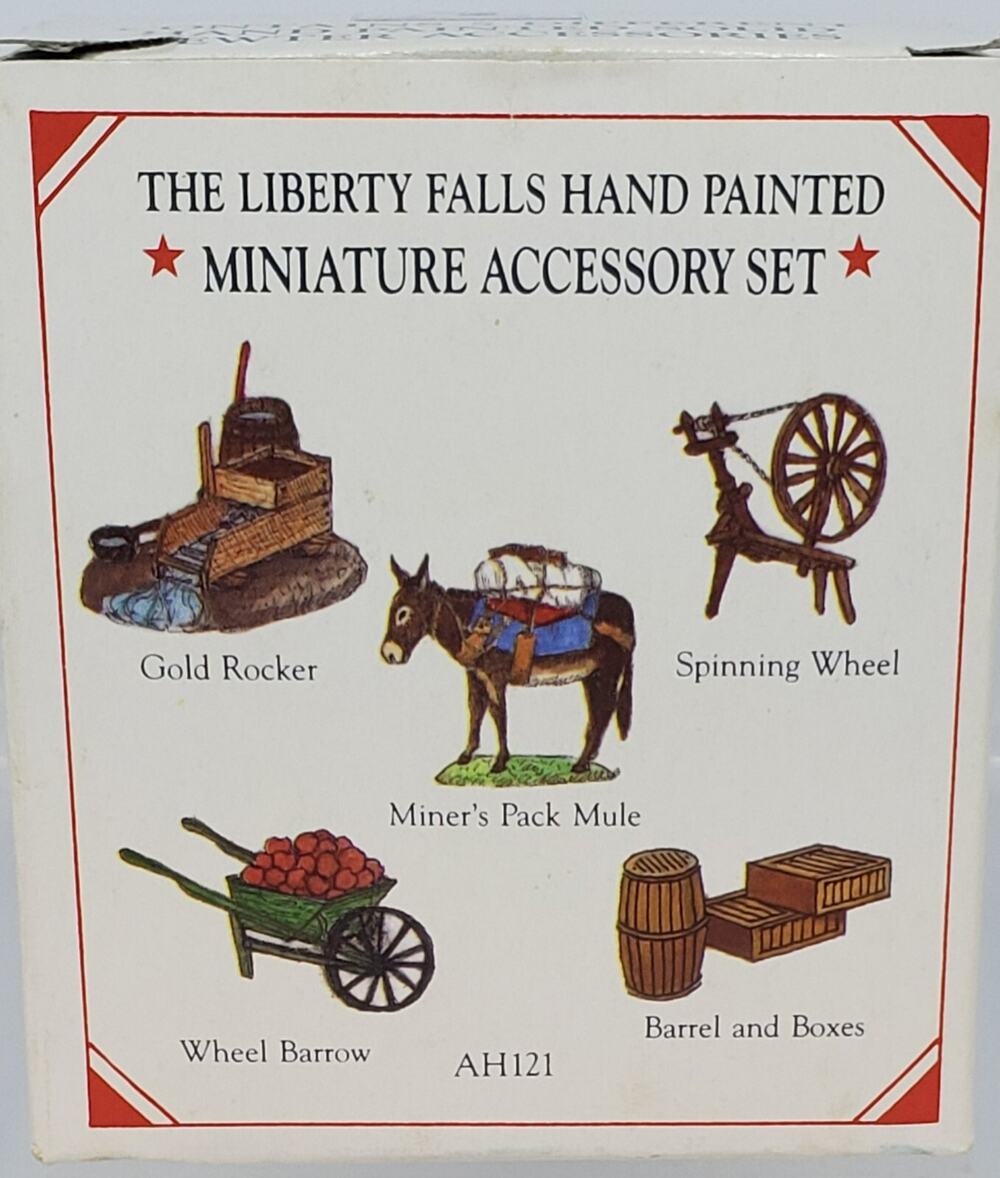 Liberty Falls Pewter Collection AH121 Set of 5 Mule Barrel Wheels